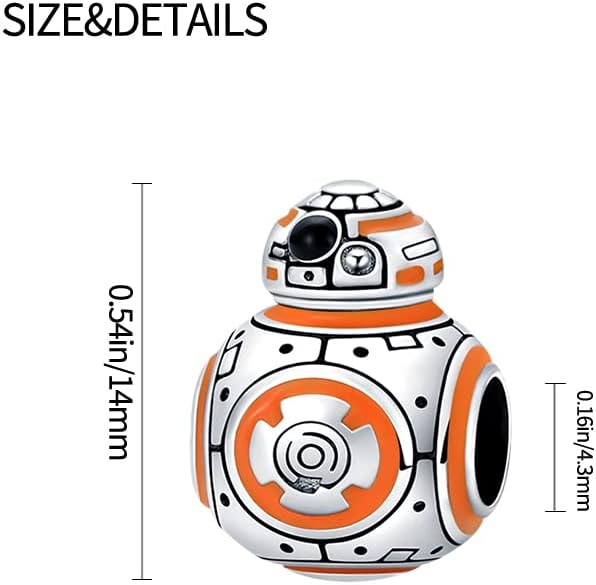 Miniatura 5 de LIGHTDOG Star Wars Charms Beads fits Pandora Charm Bracelets for Woman,925 Sterling Silver Dangle Pendant Bead,Mother's Day Gift Girl Jewelry Beads