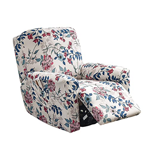 Image of Eco-Ancheng Recliner Slipcovers 4-Pieces Lazyboy Recliner Covers Recliner Couch Covers Recliner Chair Cover Non Slip Reclining Slipcovers with Storage Pockets Furniture Protector for Living Room