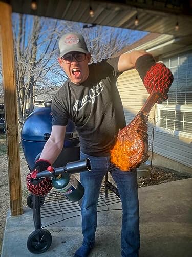 POWERFUL SearPro Charcoal Torch Lighter - Cooking Gadgets - Sous Vide - Cooking Torch - Culinary Kitchen Torch - Flamethrower Meater Gun Lighter - Chef Blow Torch - BBQ Propane Torch Tank Not Included