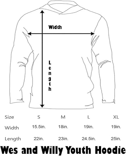 Miniatura 2 de Wes and Willy Youth Boys College Team Slogan Pullover Hoodie