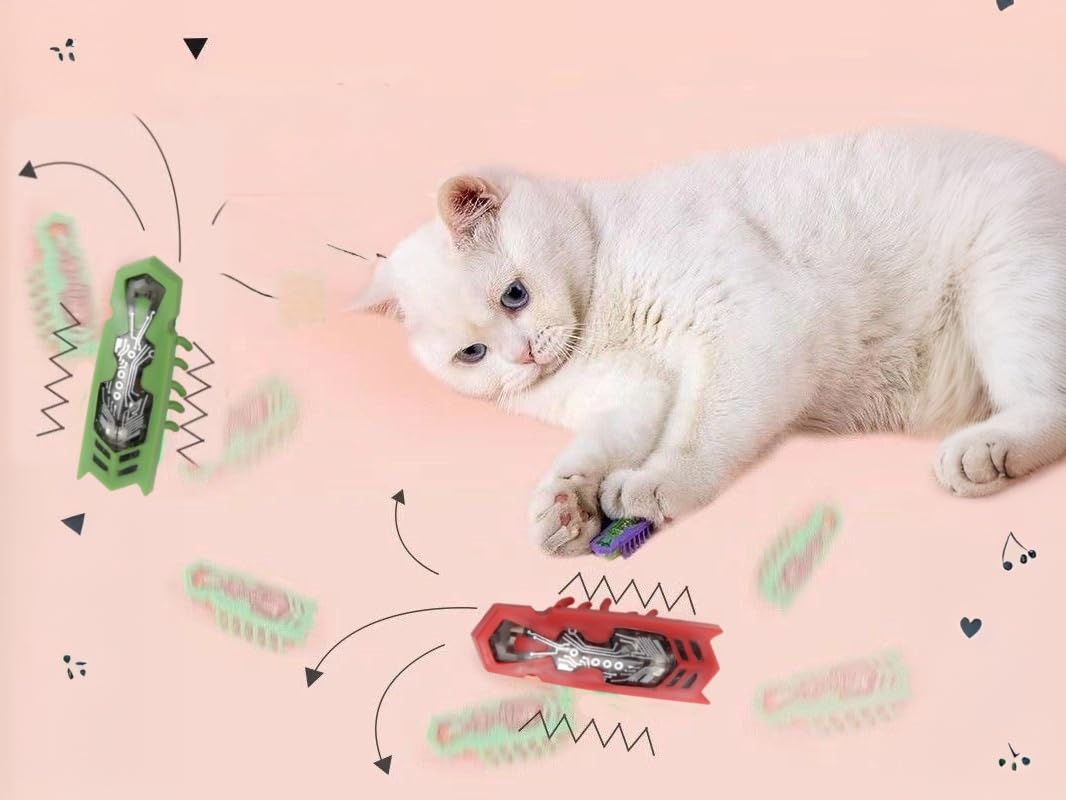 Amazon.co.jp: SHXMWINSY猫インタラクティブおもちゃ、2個電動移動