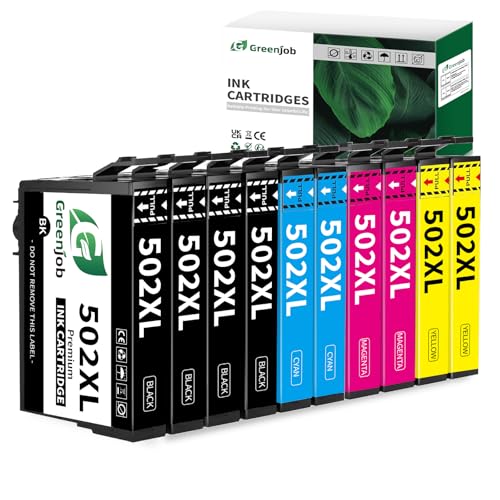 Greenjob 502XL Cartuchos de Tinta Compatible para Epson 502 502 XL para XP-2100 XP-2105 XP-3100 XP-3105 XP-4100 XP-4105...
