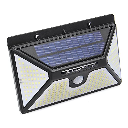 Qudai 218LED Lâmpada de parede de energia solar Sensor de movimento IP65 Estradas ao ar livre à prov