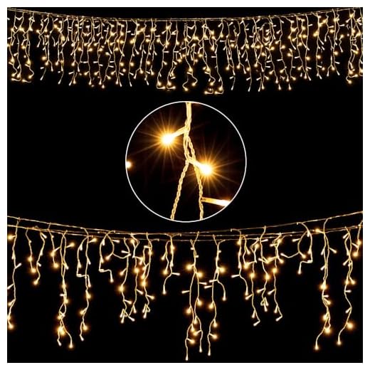 Guirlande lumineuse 400 LED 15m Télécommande Minuterie 8 modes IP44 Guirlande LED Blanc chaud Intérieur Extérieur Noël