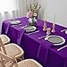 VEEYOO Cloth Napkins - 17 x 17 Inch Purple Dinner Napkin Set of 12, Soft Washable and Reusable Table Napkins for Holiday Dinner, Parties, Wedding and More