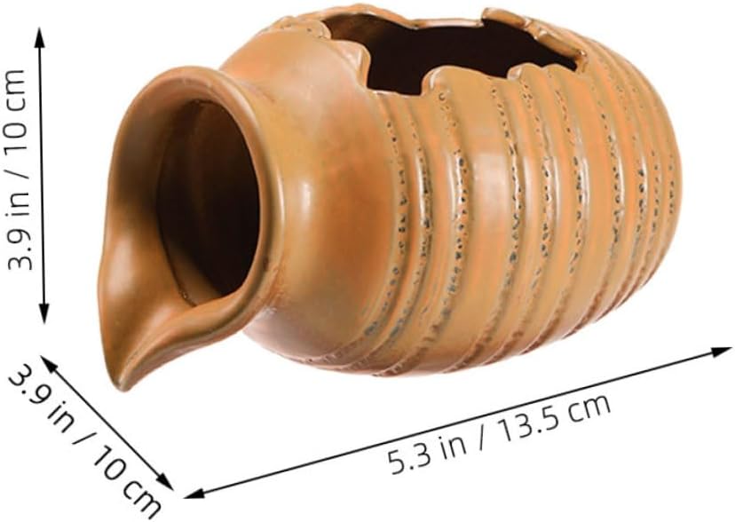 LIFKOME Water Circulation Fountain Decor Ceramic Jar Pump for Outdoor Indoor Garden Decor Courtyard Waterfall