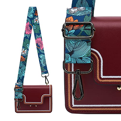 Image of ZOOEASS Nickel Buckles Wide Shoulder Strap Adjustable Replacement Belt Gun Buckles Guitar Style Crossbody Bag Strap
