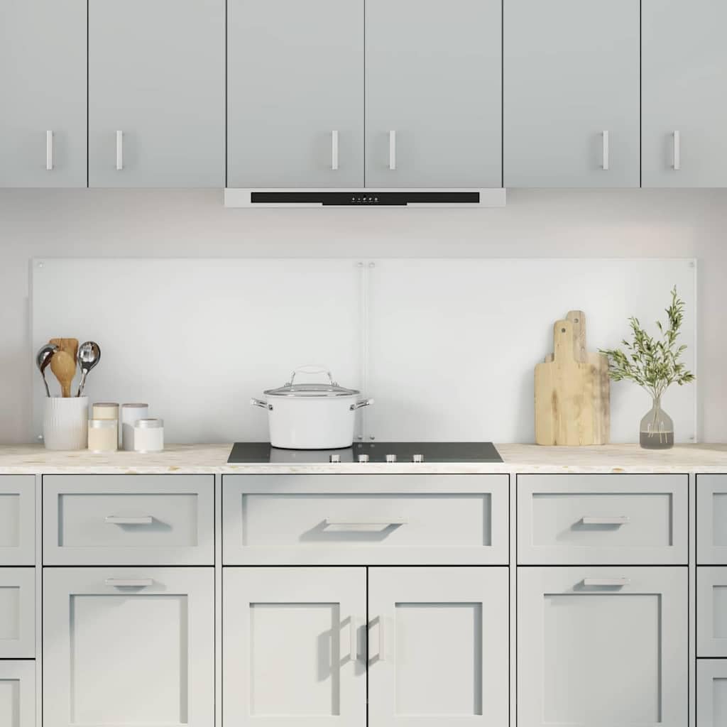 Generisch Küchenrückwand 2 pcs Transparent 90 x 50 cm Gehärtetes Glas,Heim Garten,Küche Esszimmer,Küchenhelfer -utensilien-3415429