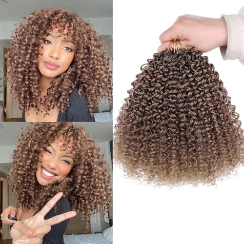 Cheveux crépus bouclés au crochet extensions synthétiques pré-bouclées 8 paquets pour femmes noires