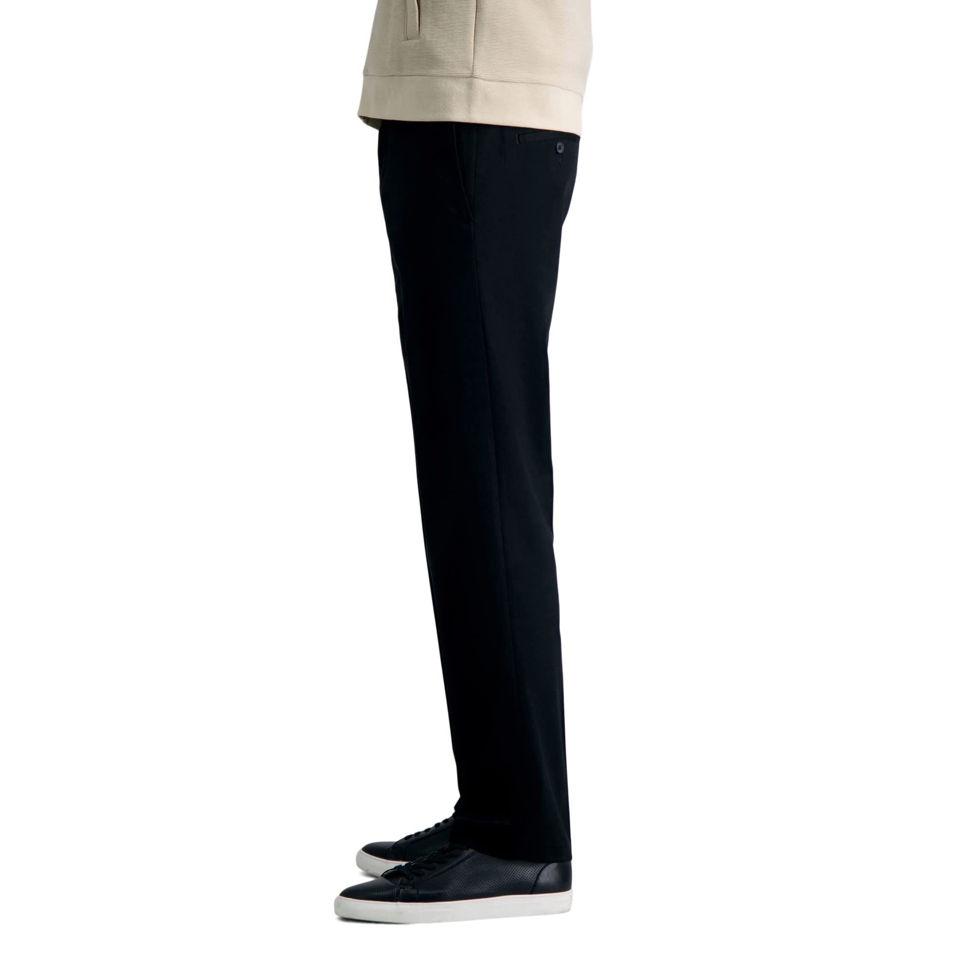Haggar Premium No Iron Khaki Straight Fit Flat Front Casual Pant - Pantalones Informales Hombre