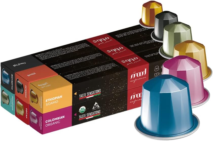 Mega Bundle Nespresso Compatible Aluminium Coffee Capsules, Pack of 20 (200 Capsules)