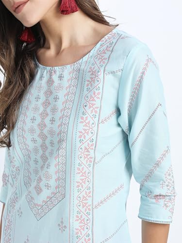 Image of Vishudh Women's Kurta | Comfortable Ethnic Wear for Daily Use | Lightweight & Breathable Indian Top
