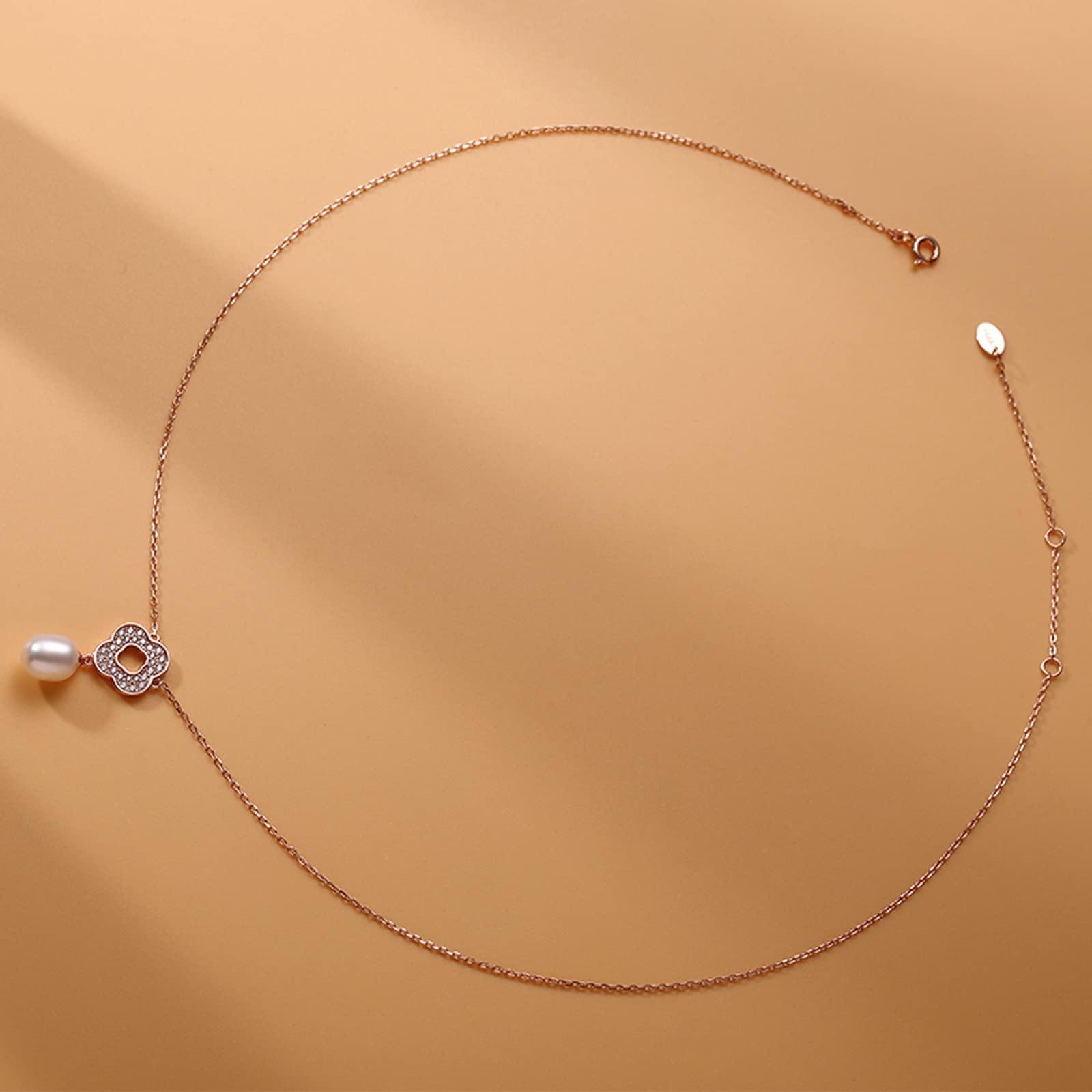 Gioielli/collane/Collana a ciondoli Perle d'Acqua Dolce Collana a Catena da 7-8 mm a Forma di Goccia Bianca Gioielli Presenti Donne Pendenti da Donna