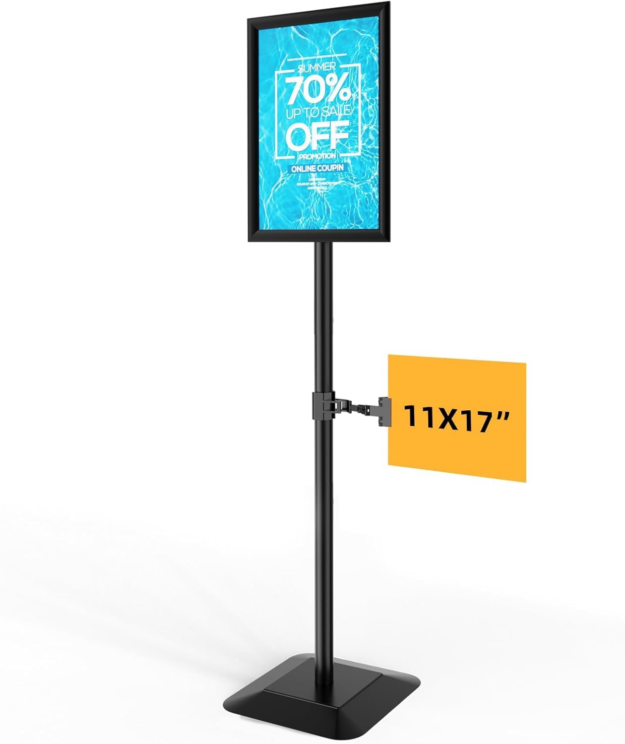 1 Pack Sign Stand for Display, 11 x 17 Heavy Duty Metal Sign Holder Stand
