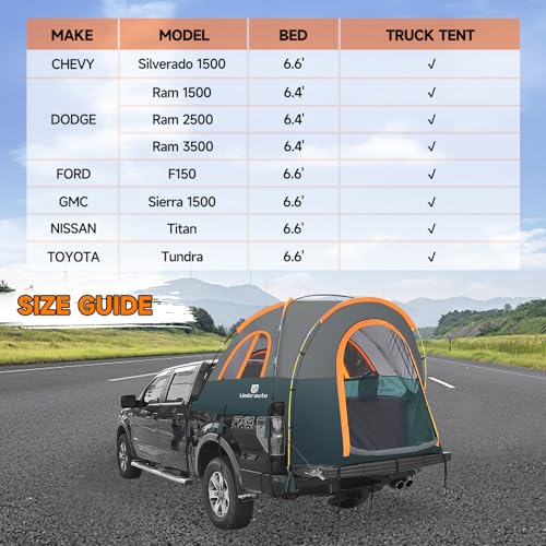 Umburato Truck Bed Tent 6.4-6.7FT