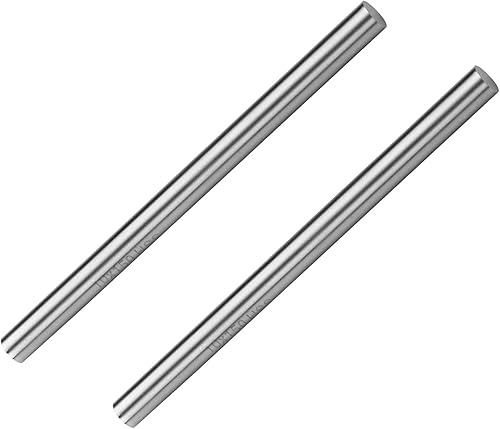 Miniatura 14 de Auniwaig 2 varillas de acero redondas HSS, 0.433 in de diámetro de barra de torno de 5.906 in de largo, para engranajes de eje, taladradora, máquina