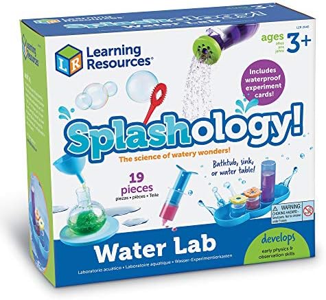 Learning Resources Splashology! Water Lab Science Kit, STEM Playtime, Water Activities, 19 Pieces, Ages 3+ 7 51gAOVnWS7L. AC