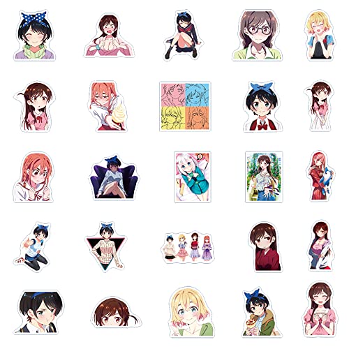 Amazon.co.jp: JIATU 彼女お借りします シール 50枚 かのかり