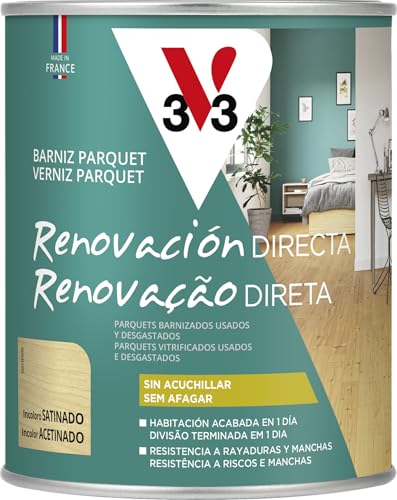 V33 BARNIZ RENOVADOR PARQUET & LAMINADOS SATINADO INCOLORO 0,75L