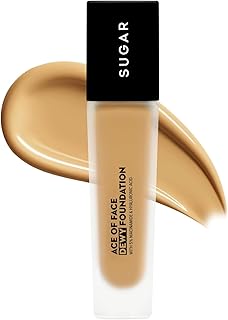 SUGAR Cosmetics Ace Of Face Dewy Foundation with 5% Niacinamide &amp; Hyaluronic Acid | Lasts upto 18hrs | 30 ml - 37 Freddo