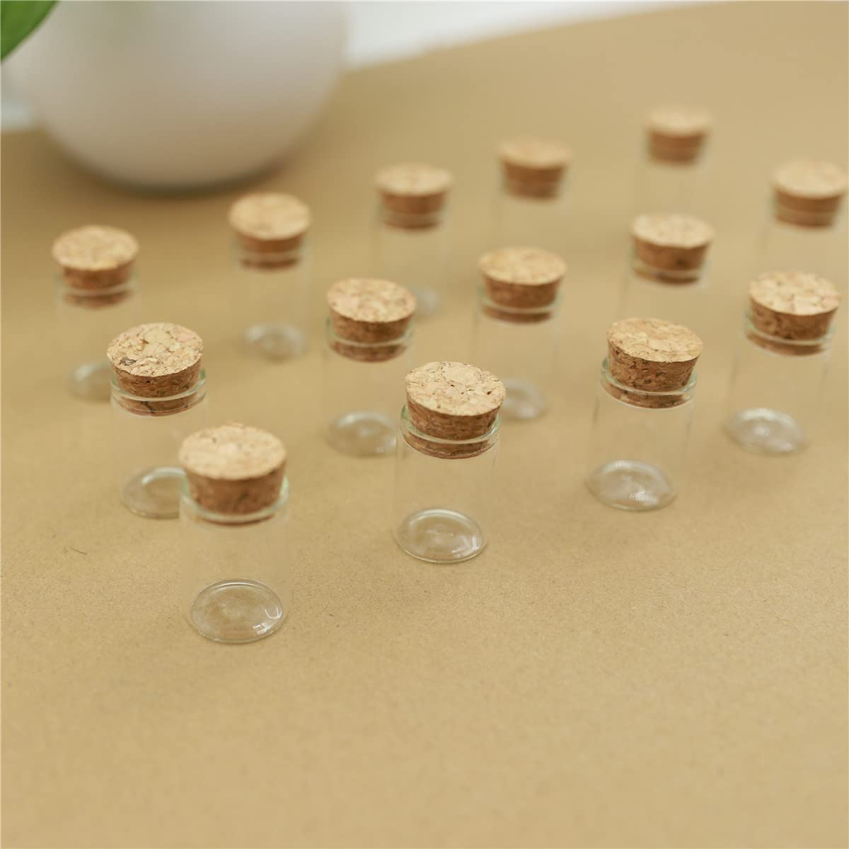 probówki z przezroczystego szkła, Probówki szklane Z Korkami, 50szt, 5ml 22x30mm