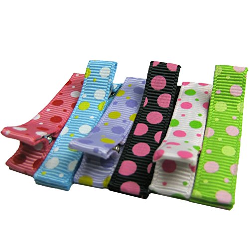 Doodlebellies No Slip Alligator Colorful Polka Dot Hair Clip Set Unique Design for Girls
