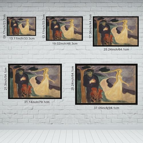 Separation par Edvard Munch de haute qualite avec cadre a suspendre elegant - 2