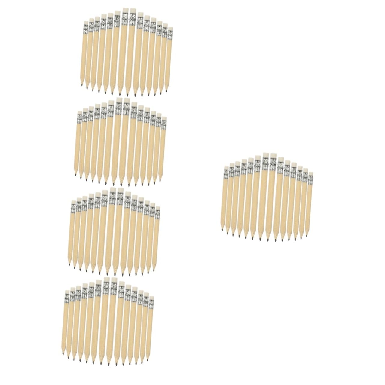DOITOOL 250 piezas Lápices Cortos de Madera Natural con Pack de Unidades Herramienta de Escritura para Mini Lápices para Dibujo y Golf Diseño Ergonómico Cómodo para y Escritura Diaria