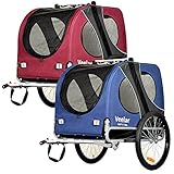 Tiggo VS Pets Large Hundeanhänger Fahrradanhänger für Hunde Hundefahrradanhänger 80302 (Rot)