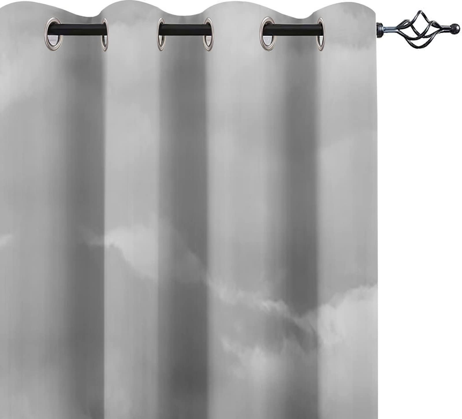 Générique Paysage Naturel Rideau Occultant 3D Nuit Montagnes Enneigées