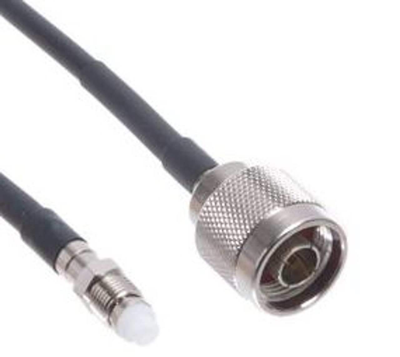 GraspaDeal FME-female to N-male Cable: 10-FT Double-Shielded Outdoor Indoor