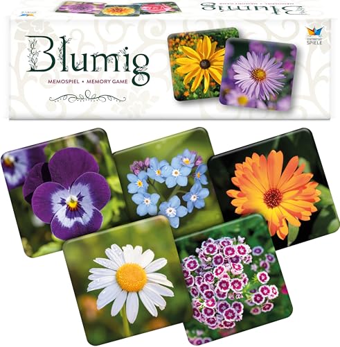 Starnberger Spiele Blumig - Memospiel - Kartenspiel für Erwachsene und Kinder ab 6 Jahren - Geschenk für Natur- und Blumenliebhaber