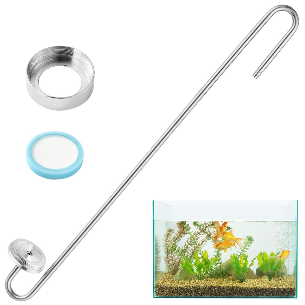 Generisch Akwarium dyfuzor CO2, wysoka szybkość dyfuzji CO2, do roślin akwariowych, reduktor pęcherzyków CO2 w kształcie S, 30 cm