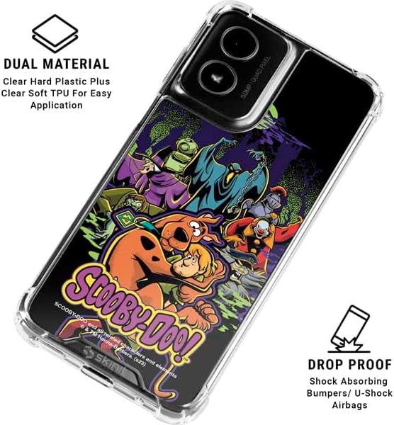 Skinit Clear Phone Case Compatible with Moto G Power 5G (2024) - Officially Licensed Scooby Doo vs Monsters Design