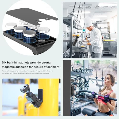 Support d'angle réglable PULUZ avec base magnétique stable pour Osmo Pocket 3