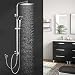 Produktbild BONADE Duschset ohne Wasserhahn Duscharmatur Regendusche Duschbrause Duschsystem inkl. Kopfbrause Handbrause Shower Set, Höhenverstellbar 88~125cm