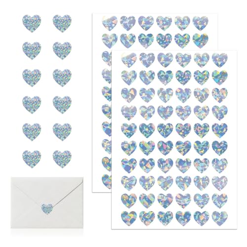 Bieiyhe 1200 pcs Pegatinas Corazones Pequeñas Pegatinas Amor Pega...