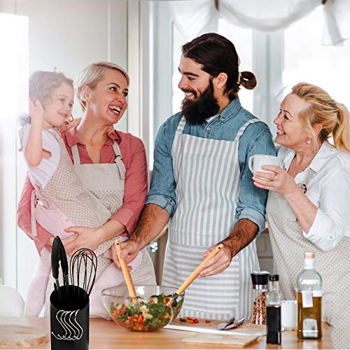 Ozvavzk-Utensilios-de-Cocina-Kit-Utensilios-Cucharones-de-Silicona-Cocina-Madera-Utensilios-Kitchen-Set-Resistente-Al-Calor-para-Hornear-en-la-Cocina-Juego-de-11-Piezas-Negro