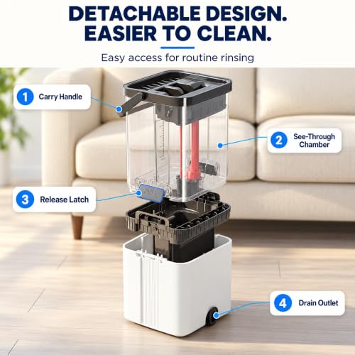 iKIMAKIST Flat Mop and Bucket with Wringer Set,Mops for Floor Cleaning by IKIMAKIST - Used condition - Image 9