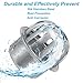 PATIKIL Dome Gutter Guard Filter 2 Inch, 2 Pack 304 Stainless Steel Downspout Strainer, Anti-Blocking Outdoor Gutter Cleaning Tool for Stops Leaves Debris, Fits 2.4-2.6 Inch