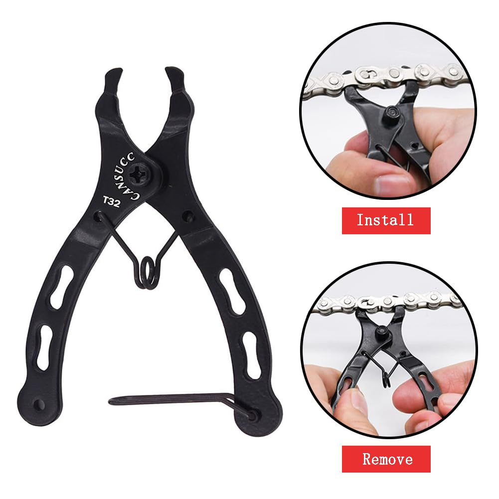 Kit d'outils de réparation de chaîne de vélo avec 5 paires de maillons rapides pour chaîne de vélo - Réutilisables - Boucle VTT manquante