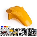 Name: Fender ShanShan Mu Kotflügel vorne Schild Motorradteile passend for H o n d a Hornet CB600F 60098-06 (Color : Yellow)