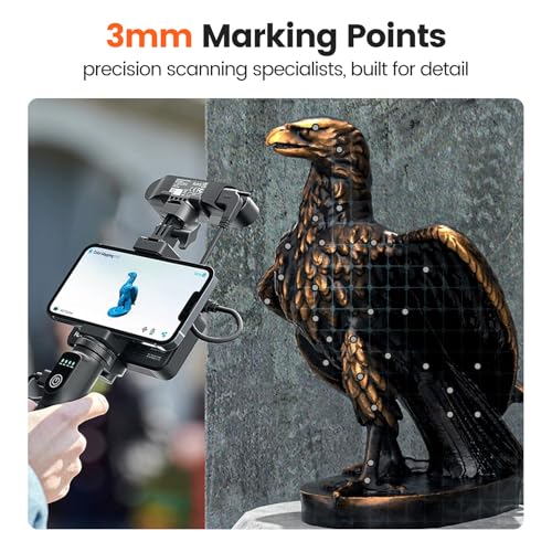 yoopai 60 mm 3d scanning markers for 3d scanners 3d scanning marker dot stickers diffuse markers for 3d scanners 10 sheets of 500 dots