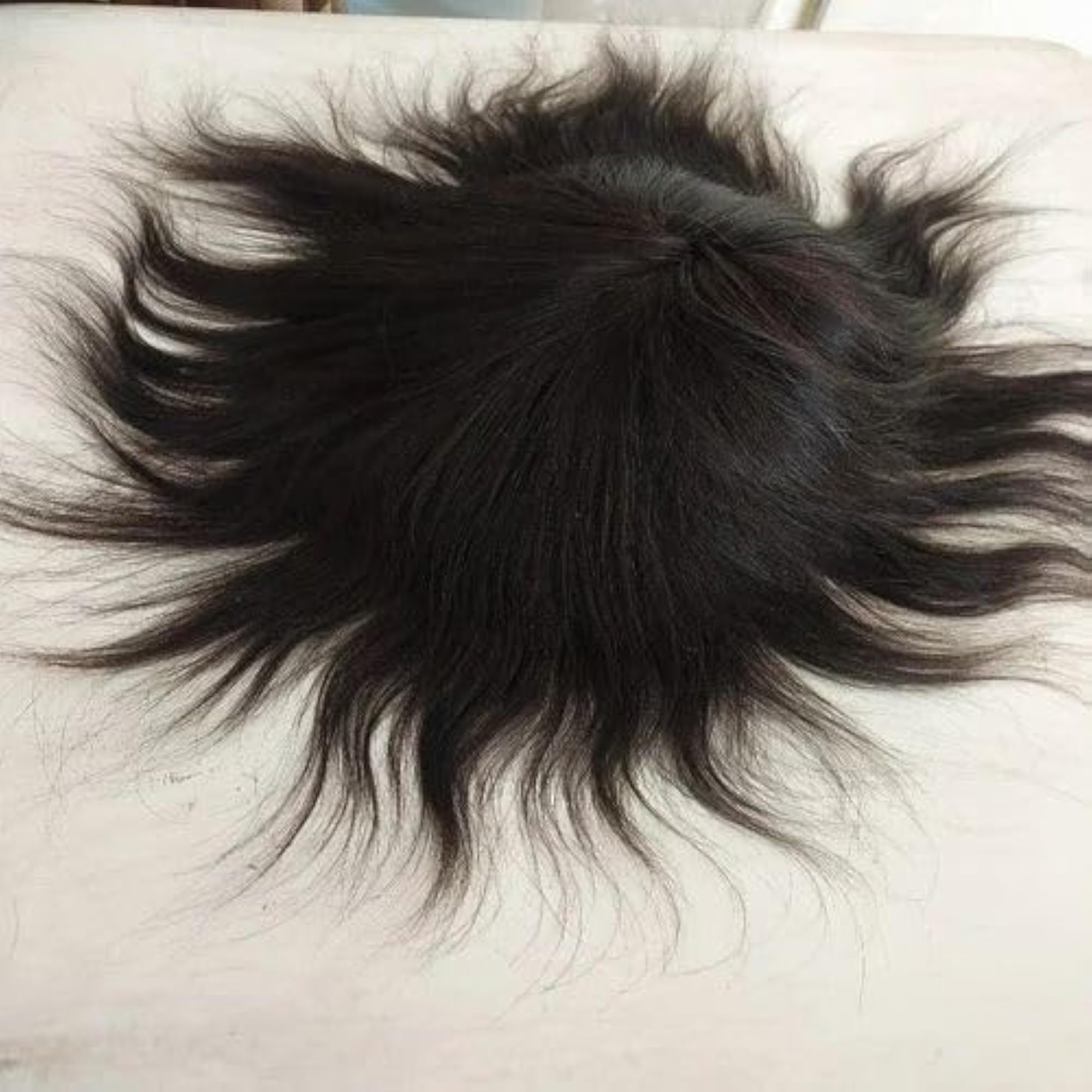 Men's Front Lace Hair Patch, Natural Black