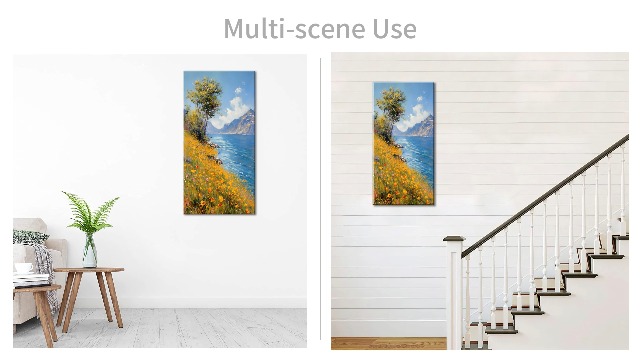 Amazon.com: Piy Painting Vertical Landscape of Wild Flowers