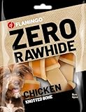 Zero Rawhide GEKNOTETER Knochen MIT Huhn 9CM 4ST 140G