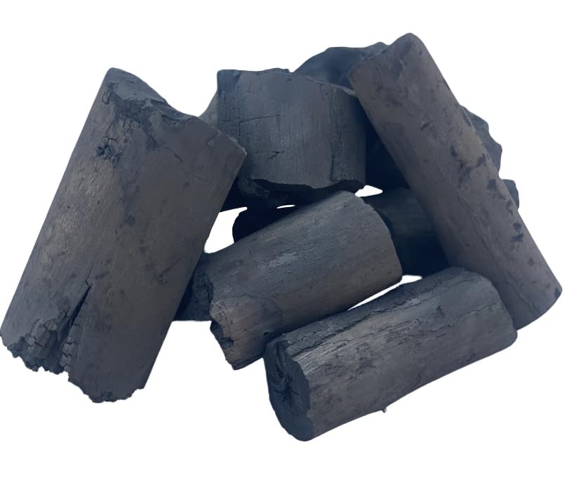 Image of Manshahia Wood Charcoal Pure Hardwood Coal for Barbecue, tandoor, Angeethi (1KG)