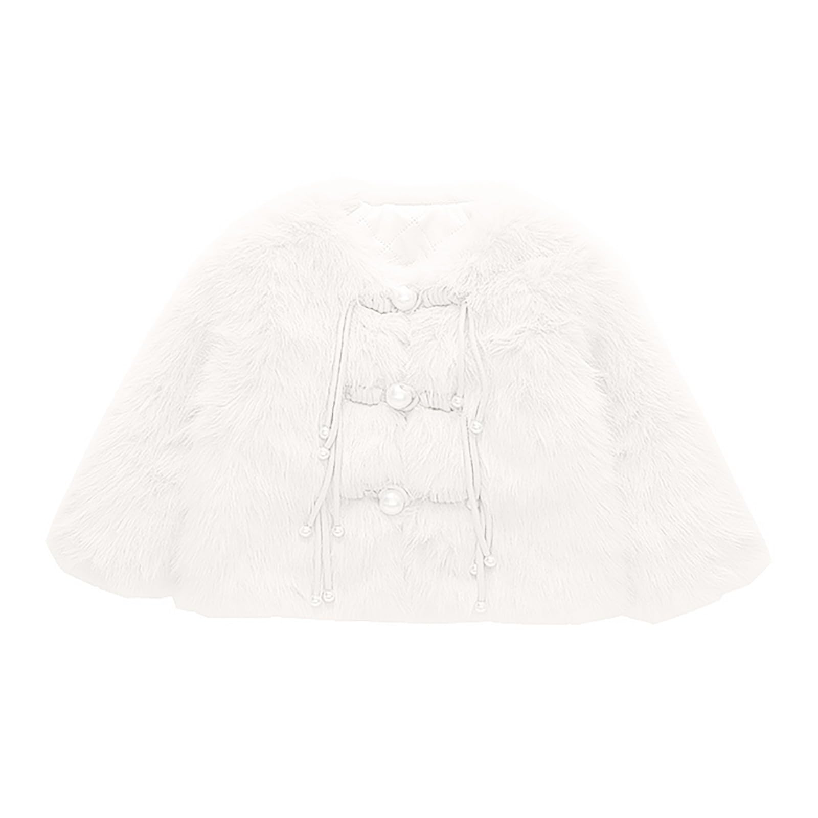 Generisch Niño Bebé Niños Niñas Suéter Chaqueta Peludo Invierno A Prueba de Viento Chaqueta Gruesa Chaqueta Caliente Ropa Exterior Abrigo Sudadera con Capucha Retro Mujer