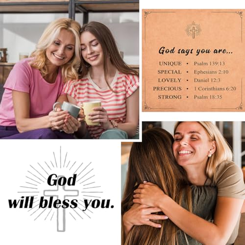Image of Christian Gifts for Women Girls, Religious Cross Bracelet, Birthday Christmas Easter Baptism Confirmation First Communion Valentines Day Graduation Gifts for Her