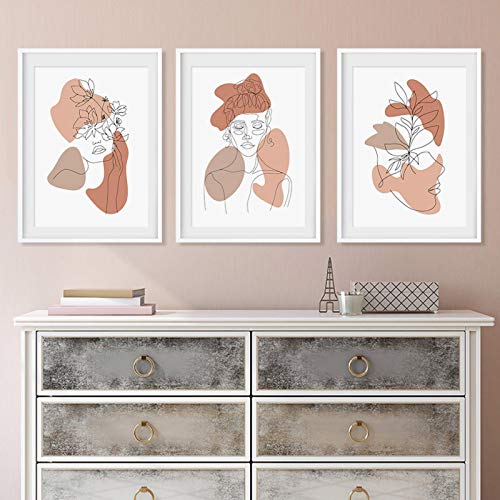 Impression toile fleurs style Boho pour décoration maison et salon 60x80cm
